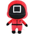 thumbnail image 2 of Poupée de Jeu Squid Personnage de Jeu TV Coréen Poupée en Peluche (Rouge, Rond, 16cm), 2 of 5