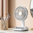 thumbnail image 4 of Rewenti Candy Color Mini Desktop Fan Usb Rechargeable, Small Desk Fan for office Home Summer Cooling Gift, 4 of 5