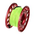 thumbnail image 2 of Baohd High Strength Diving Spool Finger Reel Stainless Steel Polyester Fiber Fluorescent Green Equipment Underwater Safety Fishing Red, 2 of 6