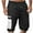 White, variant on DDAPJ pyju Men's Cargo Sweat Shorts Elastic Waist Comfy Casual Jogger Shorts Lightweight Outdoor Hiking Work Shorts with Zipper Pockets on Clearance Army Green XXL