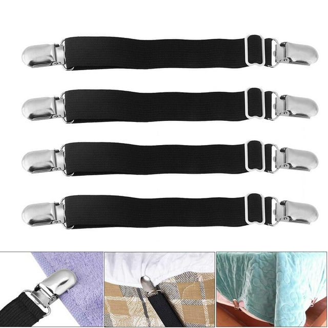 Sangles de Support pour Draps, Attaches pour Draps, Pinces de Support pour Draps de Matelas pour Tenir les Draps, Matelas pour Draps-Housses, Couvertures