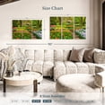 thumbnail image 3 of Elephant Stock Spring Tulip Flowers Wall Art - Horizontal Multi Panel Canvas - Dining Room Wall Decor - Floral And Botanical Multi Panel - Green And Orange Decor - 45" x 28", 3 of 4