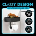 thumbnail image 5 of DUDE Wipes Stash Box - Flushable Wipes Dispenser - Toilet Paper and Flushable Wipes XL Wall Mounted Holder, 5 of 7