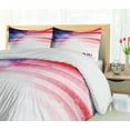 thumbnail image 5 of Ambesonne 4th of July Duvet Cover Sets, Grunge Flag Art, 2-King, Scarlet Navy Blue White, 5 of 7