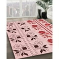 thumbnail image 3 of Ahgly Company Machine Washable Indoor Rectangle Transitional Red Area Rugs, 5' x 7', 3 of 7