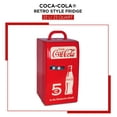 thumbnail image 2 of Coca-Cola 18 Can Retro Mini Fridge 12V DC 110V AC Cooler 22L (23 qt), 2 of 9