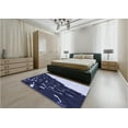 thumbnail image 5 of Ahgly Company Machine Washable Indoor Rectangle Transitional Night Blue Area Rugs, 5' x 8', 5 of 7