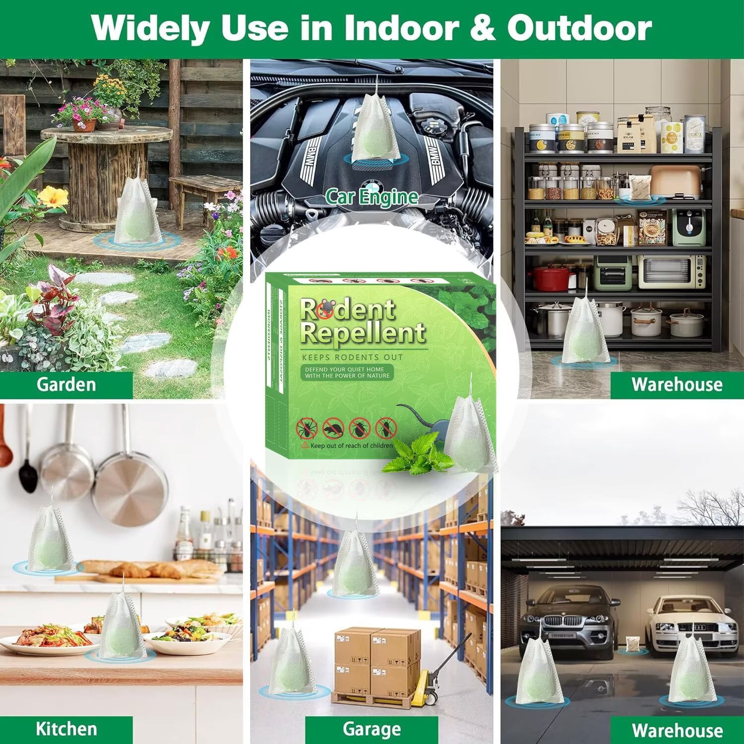 Vamoo 20 Pack RodentRepellent - MiceRepellent Indoor/Outdoor - Moth Balls for Rodents, MouseRepellent Peppermint, Keep Mice Away, Peppermint to Repel Mice and Rats, RatRepellent for House