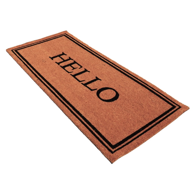 Mainstays Estate Hello Coir Doormat, 20" x 46" photo 4