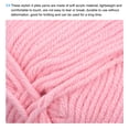 thumbnail image 3 of Uxcell Hilos de Acrílico Suaves para Tejer y Crochet Proyectos de Manualidades en Color Rosa, 3 of 7