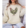 thumbnail image 6 of Camo Rooster Sweatshirt for Women Teens Kids Rustic Farmhouse Country Pullover Sand Sweatshirt Adult Medium, 6 of 7