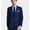 Blue - navy, variant on Mens Classic-Fit Stretch Navy Plaid Suit Jacket 42S