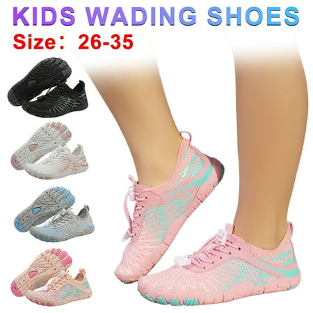 

Kids Water Shoes Bathing Barefoot Shoes Non-slip Wading Shoes Quick Drying Breathable Ergonomic Aqua Shoes for Outdoor Beach