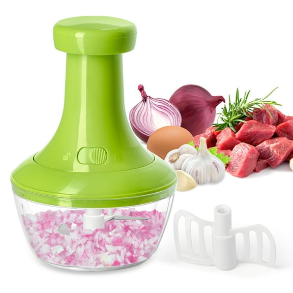 Gladicer Manual Food Chopper, Handheld Vegetables Processor Dicer, Manual Food Mixer Garlic chopper for Boneless Meat, Fruits, Vegetables,Onions