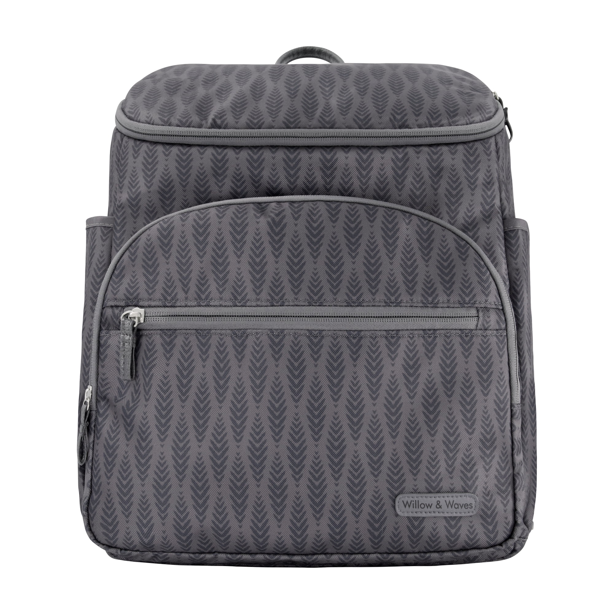 Cudlie Sustainable Baby Diaper Bag Backpack, Large Maternity Hospital & Travel Essentials Organizer Top Open Back Pack, Mom & Dad Diaperbag, Black made from recycled materials.