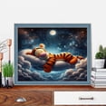 thumbnail image 2 of DIY 5D Diamond Painting Kit for Adult Kids Beginner, Tigger Full Drill Round Diamond Embroidery Arts Painting by Number Kit for Relaxation, Home Wall Decor Gift 12x16 inch, 2 of 5