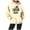 Beige, variant on Women's Autumn Winter Trend Hoodie with Letter Print Sports Long Sleeve Hooded Top for Everyday Wear Beige M