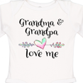 thumbnail image 4 of Inktastic Grandma and Grandpa Love Me Heart Grandchild Boys or Girls Long Sleeve Baby Bodysuit, 4 of 5