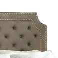 thumbnail image 3 of Benjara BM217481 Fabric Upholstered Storage Bed with Button Tufting Details, Gray - Full Size, 3 of 5