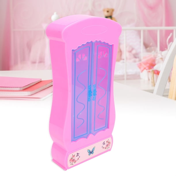 Armario De Madera Para Muñecas De 45,7 Cm De Olivia's World – Con Puertas Dobles, Perchas Y Cesta, Compatible Con Muñecas De 18 Pulgadas