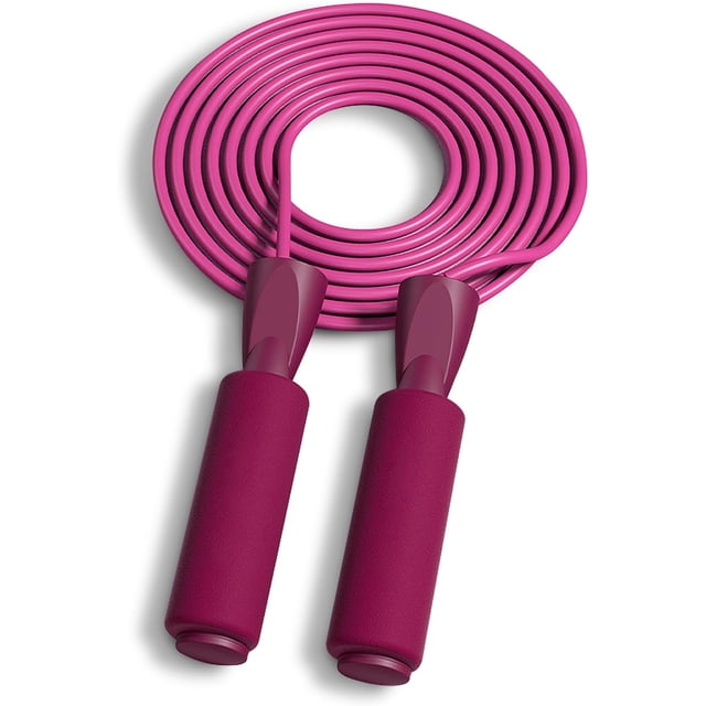 YIXIGGC Corde de Saut, Cordes de Saut Réglables avec Roulements à Billes, Corde à Sauter Rapide Sans Enchevêtrement pour Hommes Femmes Enfants, Cordes de Saut en Acier avec Poignées en Mousse pour Exercice à Domicile, Entraînement Physique