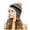 Black, variant on Winter Hat for Women Warm Earmuffs Thick Knit Pattern Cap Fleece Lined Bean1e Pompom Hat for Outdoor Snowy Weather Beige