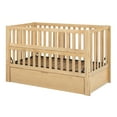 Euroco 3in1 Convertible Crib, Baby Crib with Drawers, Wood and Metal