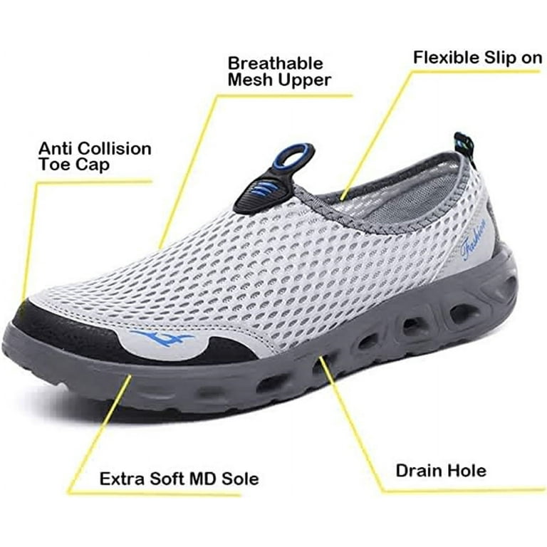 Barefoot Water Shoes Mens Womens Aqua Shoes Quick Dry Socks Water Sports  Snorkeling Yoga Shoes for Beach Swimming Surf,Blue-EU47 : : Sports  & Outdoors