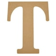 thumbnail image 3 of (3 pack) Plaid Unfinished Wood MDF 8" Letter for DIY Arts and Crafts, T, 3 of 9