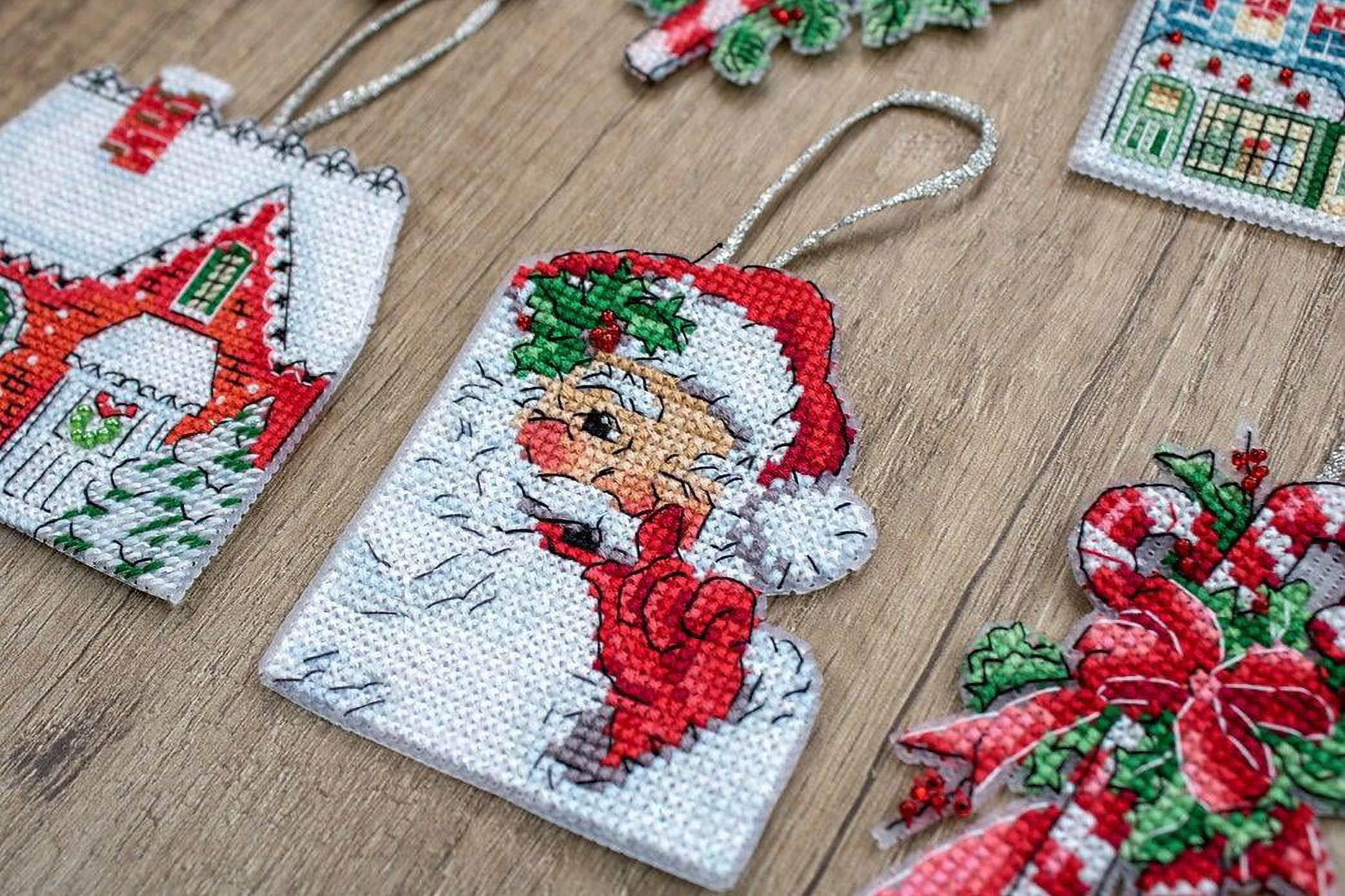 Letistitch Christmas Toys Ornaments Counted Cross-Stitch Kit