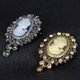 thumbnail image 4 of Broche con colgante Yashi estilo victoriano camafeo vintage dorado para boda o fiesta, 4 of 4