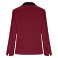 thumbnail image 4 of RXMEKW Slim Lapel Blazer for Women Long Sleeve Button Front Office Jacket for Work Solid Color, 4 of 7