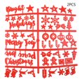 thumbnail image 1 of EIGTHTAIL Red Felt Message Board Letters Christmas Style Felt Letterboard Letters Drawstring Bag Felt Board Letter for Decorations, 1 of 7