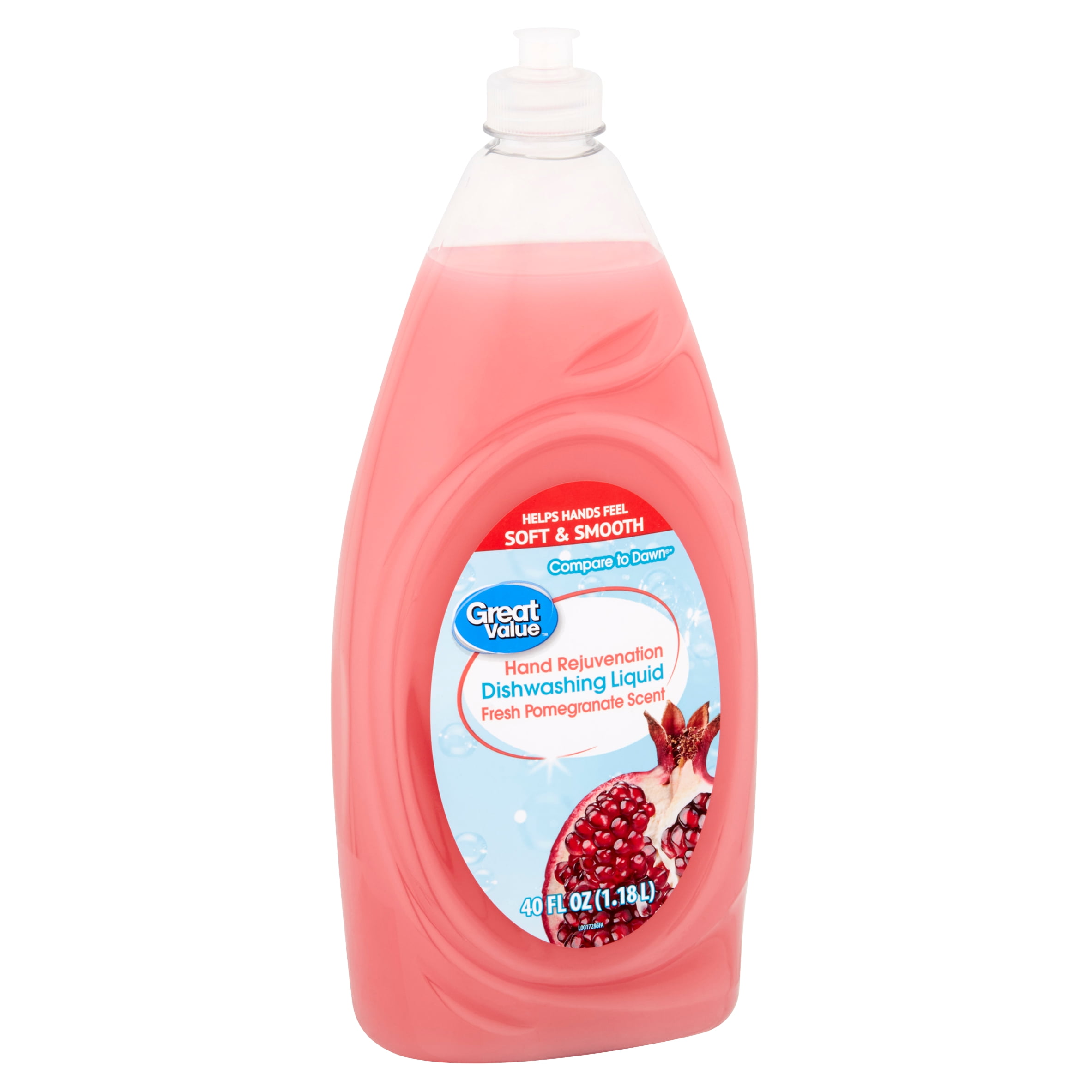 Great Value Liquid Dish Soap, Fresh Scent, 40 Fluid Ounce