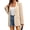 Apricot, variant on Long Sleeve Women Solid Color One Button Work Office Lady Blazer Suit