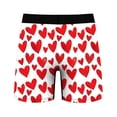 thumbnail image 4 of Valentine's Day Men's Novel Digital Printing Breathable Close Fitting Comfortable Boxers, 4 of 9