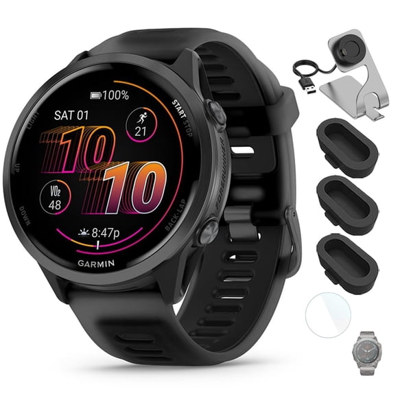 Reloj inteligente GPS Garmin Forerunner 570 47 mm de aluminio negro