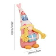 thumbnail image 2 of Valentine's Day Gnomes Dolls Figurines Couple Gnomes Standing Posture Dwarf Decorations Home Decorations, 2 of 8