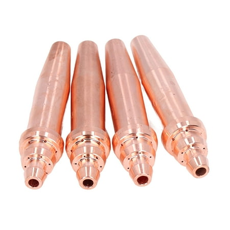 

Copper Cutting Tips Torch Nozzle Easy To Replace 4Pcs Various Sizes For Acetylene Flame Cutter Machine