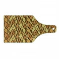 thumbnail image 1 of Yellow Brown Cutting Board, Abstract Continuous Design of Monochrome Mosaic Inspired Waves, Decorative Tempered Glass Cutting and Serving Board, in 3 Sizes, by Ambesonne, 1 of 2