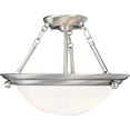 thumbnail image 4 of Volume Lighting V6973-33 Lunar 3-Light Pendant or Semi-Flush Ceiling, Brushed Nickel, 4 of 4