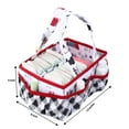 thumbnail image 4 of Bacati – Nursery Storage Caddy Lumberjack Red/Black/ Gray, 4 of 6