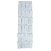 Household 24 Pockets Shoes Door Wall Hanging Storage <mark>Organizer</mark> Bag Light Gray