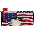 thumbnail image 5 of Magnetic Mailbox Covers Happy Border Collie USA Flag Mailbox Stickers Mail Wraps Post Cover 25.4x20.78 inch Home Decor, 5 of 5