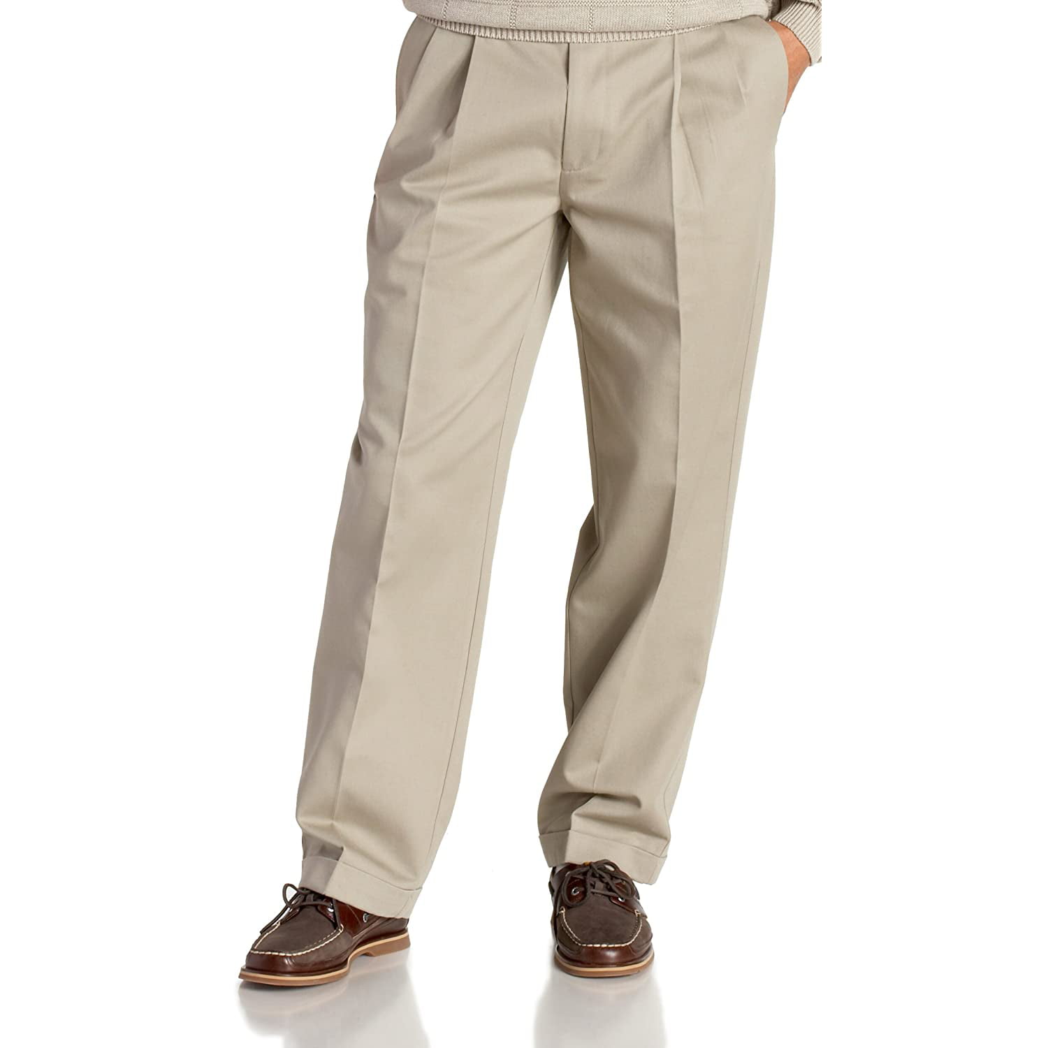 Izod Mens Big and Tall Performance Stretch Pleated Pant