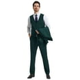 thumbnail image 2 of Men's Stacy Adams Hybrid-Fit 3pc Notch Lapel Suit Set, Jacket Vest and Pants, 2 of 4