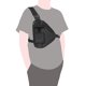 thumbnail image 1 of Bolsa para walkie talkie, 10,2x6,69 pulgadas, bolsa para radio bidireccional, chaleco walkie talkie portátil, bolsa para el pecho, negra con correa ajustable, 1 of 5