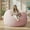 Pink, variant on MOOSENG Large Bean Bag Chair with Memory Foam, Lounger with Removable Fluffy Cover, Filler Included, for Living Room, Bedroom & Dorm(3.5FT Pink)