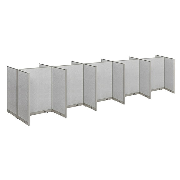 GOF Double 10 Stations Office Cubicle (60D x 240W x 60H) Freestanding Privacy Workstation, Partition Wall Panels, Office Room Divider