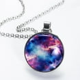 thumbnail image 2 of Galactic Planet Stunning Glass Pendant Women's Necklaces, 2 of 5